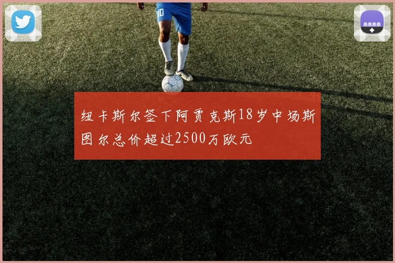 纽卡斯尔签下阿贾克斯18岁中场斯图尔总价超过2500万欧元