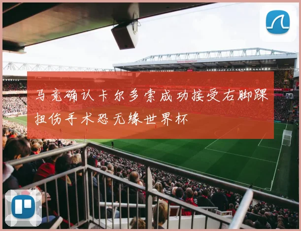 马竞确认卡尔多索成功接受右脚踝扭伤手术恐无缘世界杯